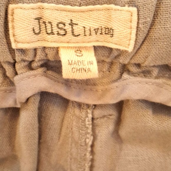 Just living Light Gray Linen Pants - Picture 6 of 9